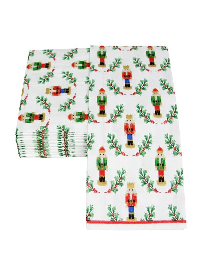 Caspari Little Nutcracker Guest Towel Napkins - 15 Per Package - Image 3